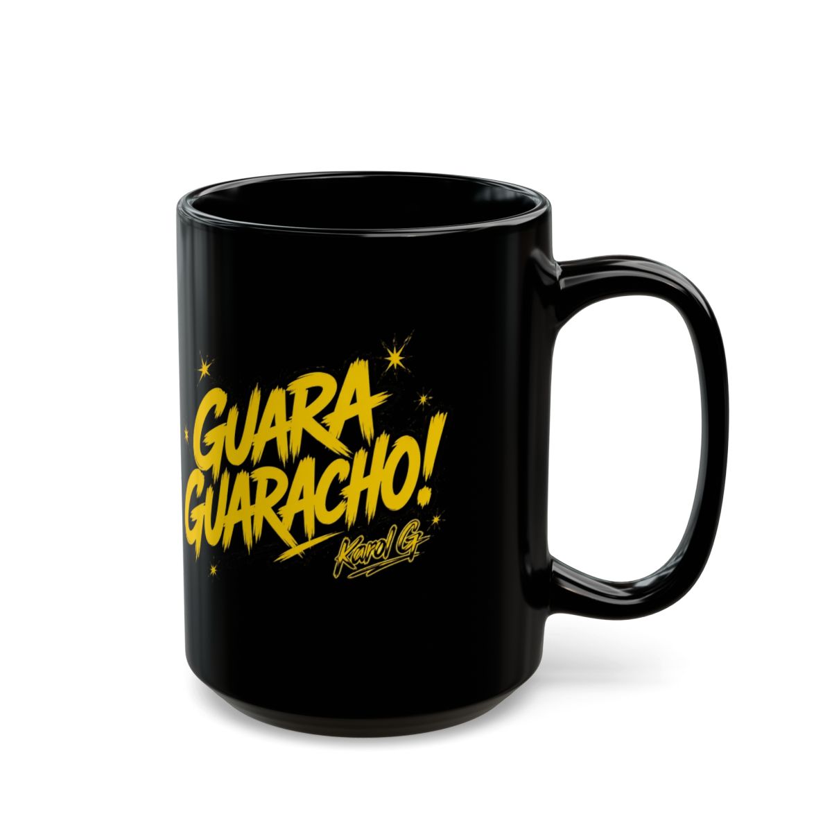 Karol G "GUARA GUARACHO!" Black Mug - alternate angle 5, merchandise