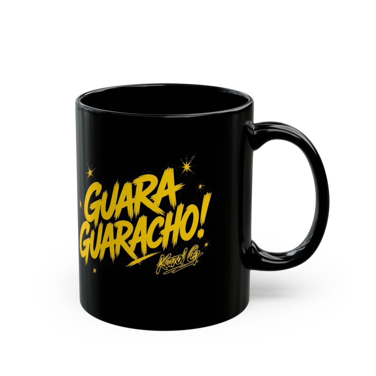 Karol G "GUARA GUARACHO!" Black Mug